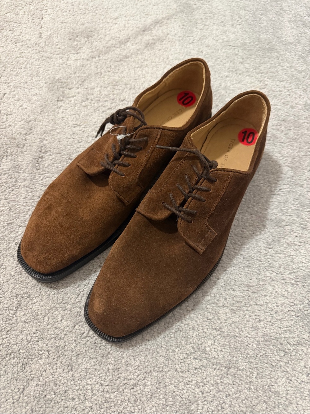 Tiger of Sweden Brown Suede Oxfords